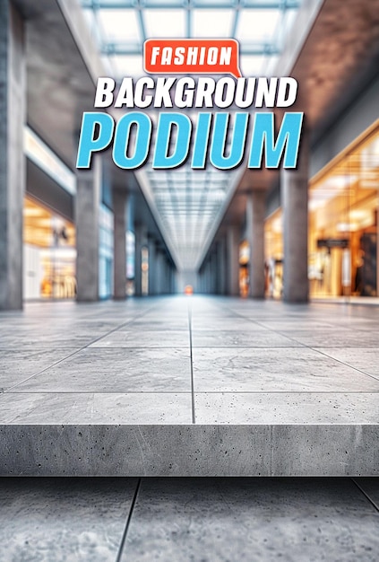 PSD a poster for fashion product podium display background