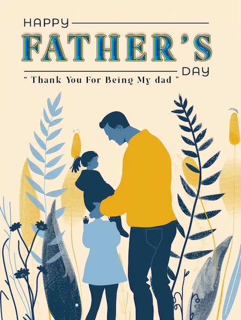 PSD poster for fathers day