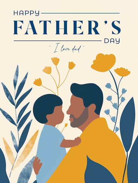 PSD poster for fathers day