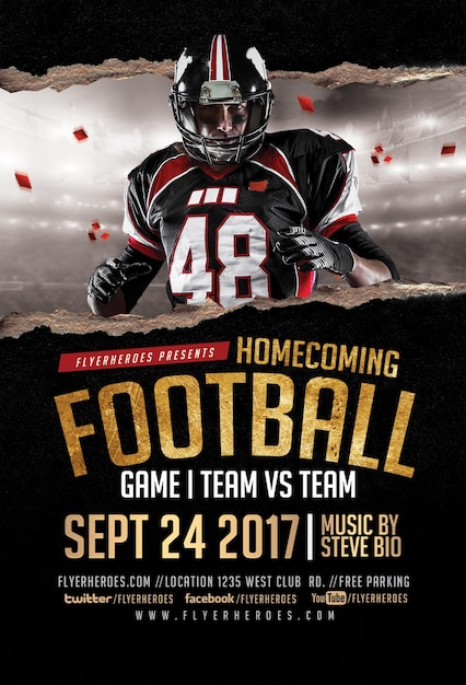 a poster for the football game vs game