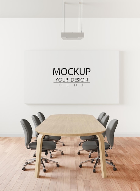 Poster Frame in living room Psd Mockup