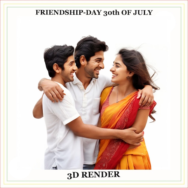 a poster for friendship day with two friends