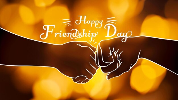 A poster for friendship day