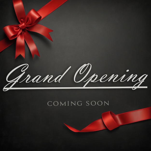 PSD a poster for grand opening