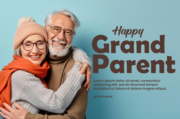 PSD poster for grandparents day