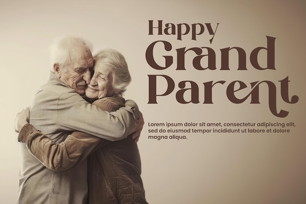 PSD poster for grandparents day