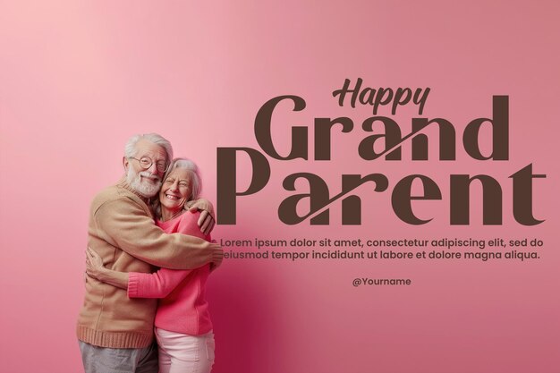 PSD poster for grandparents day