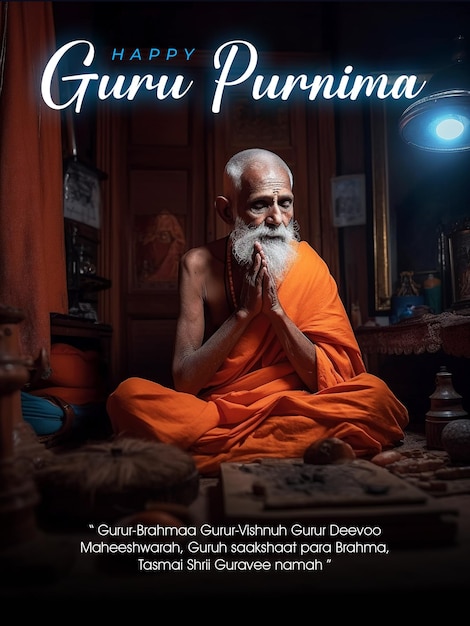 A poster for the guru purima