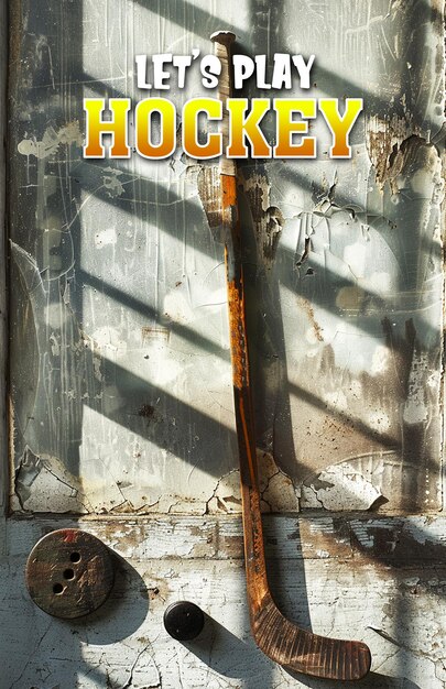 a poster for hockey