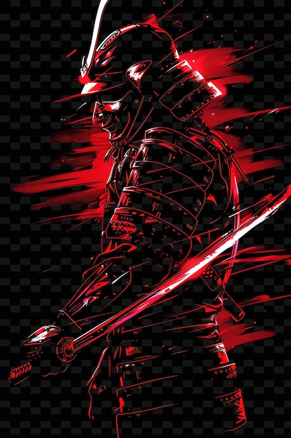 a poster of a knight with a red background and a red background