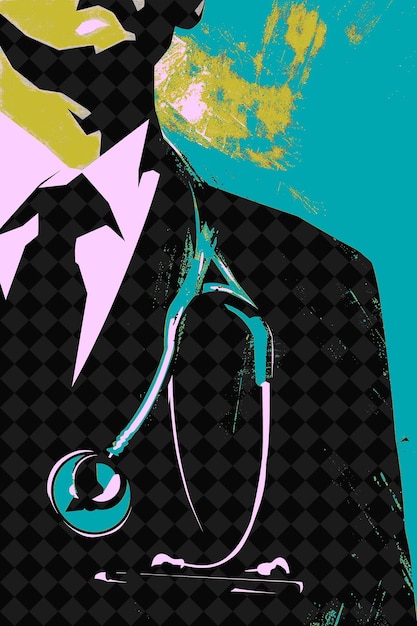 PSD a poster of a man with a stethoscope on it