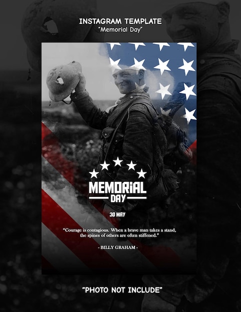 a poster for the memorial day of the united states of america