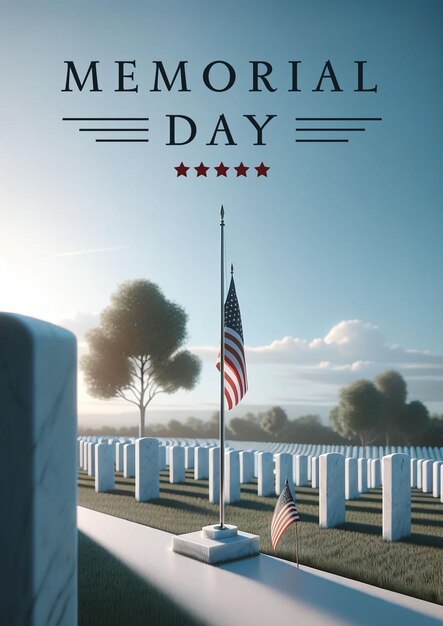 A poster for memorial day