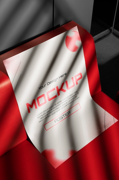 Poster mockup in elegant scene