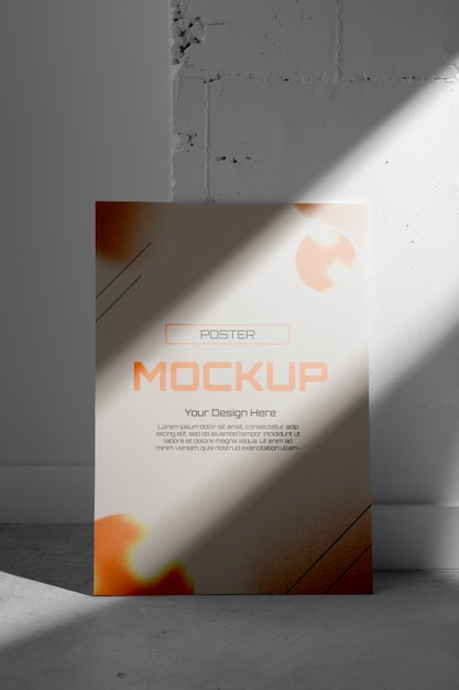 Poster mockup in elegant scene