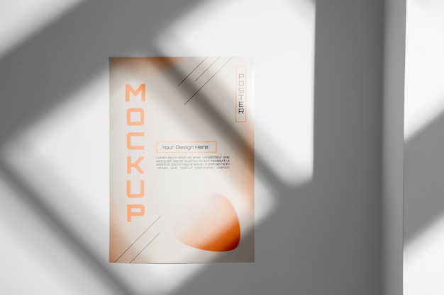 Poster mockup in elegant scene