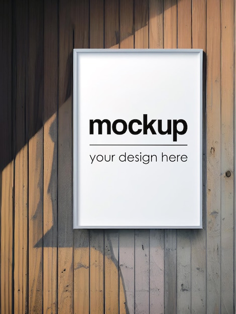 Poster Mockup PSD Artwork Showcase Template Framed Illustration