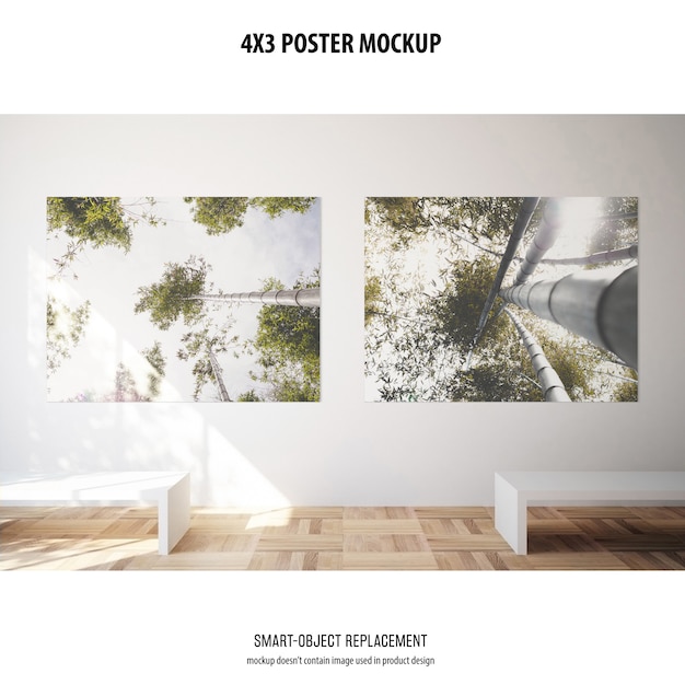 PSD poster mockup