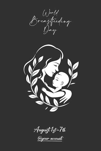 PSD a poster for a mother and child day day