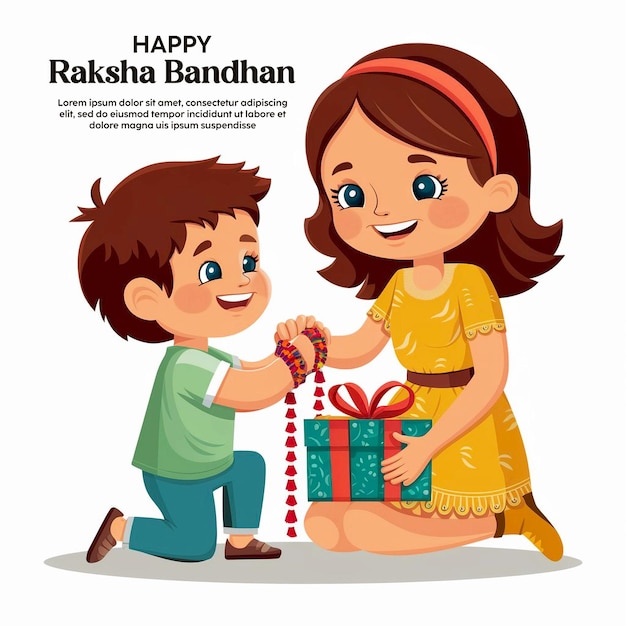 a poster for a mother and child with a gift that says  happy birthday