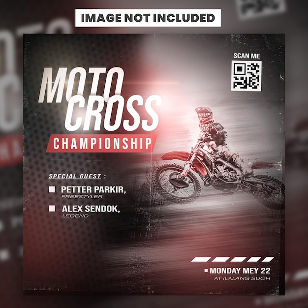 A poster for moto cross championship is displayed.