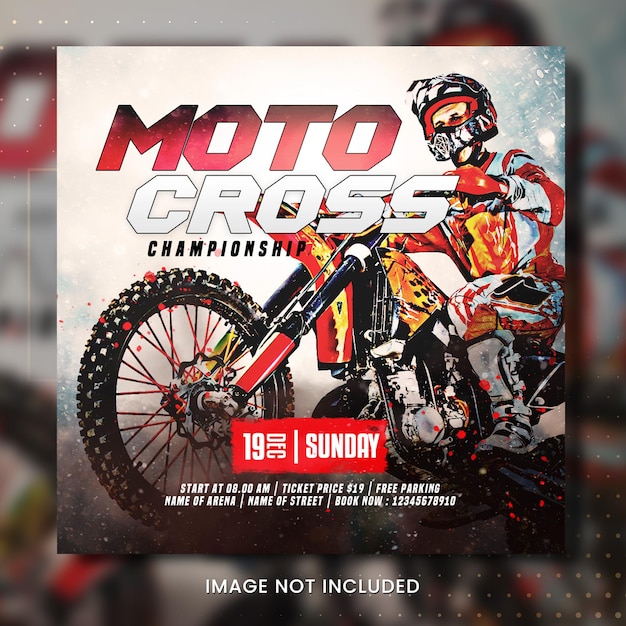 A poster for moto cross championship on october 19, 2015.