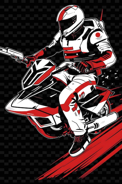 PSD a poster for a motorcycle racer with a gun in the middle