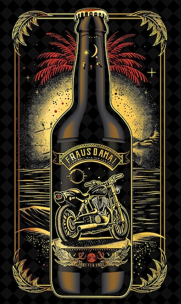 poster for the movie with a motorcycle and a bottle of wine