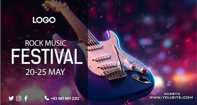 A poster for the music festival which is on may 5th.