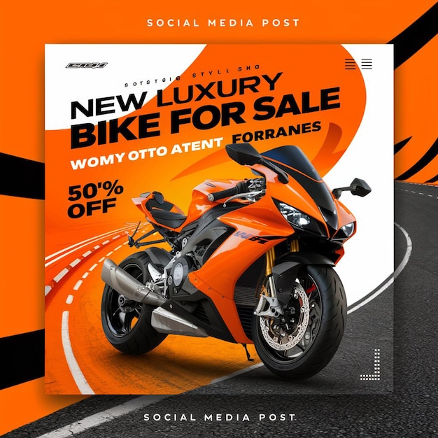 a poster for a new bike for sale