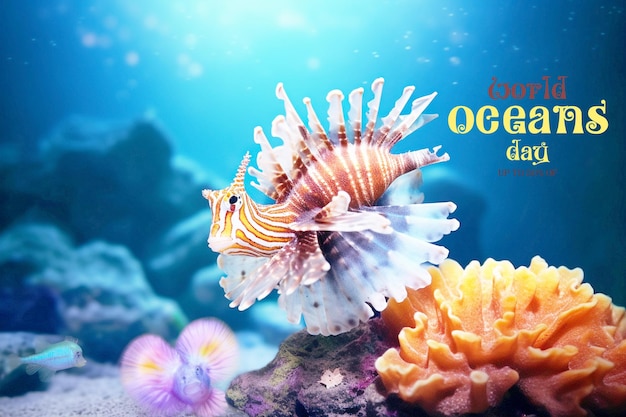 a poster for ocean is titled ocean life