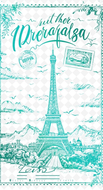 a poster for the paris paris with a dollar bill and a picture of a dollar bill