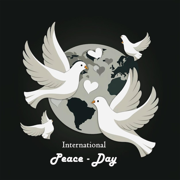 PSD a poster for peace day