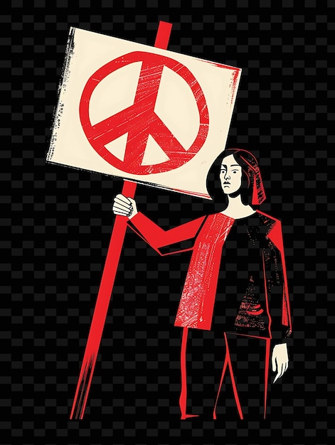 PSD a poster for peace and peace with a peace sign