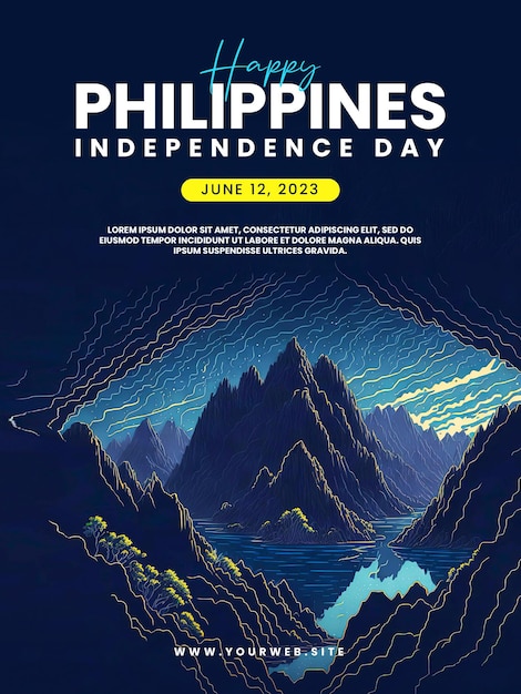 A poster for the philippines independence day