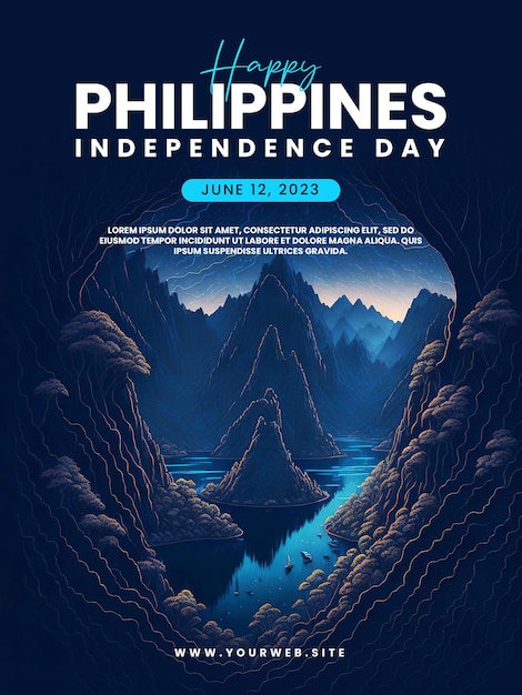 A poster for the philippines independence day