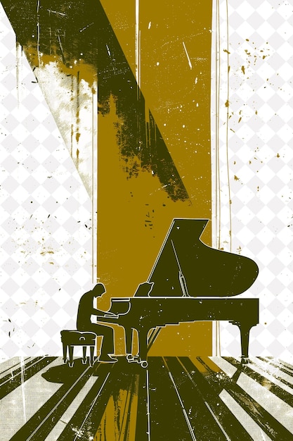 PSD a poster for a piano called the play