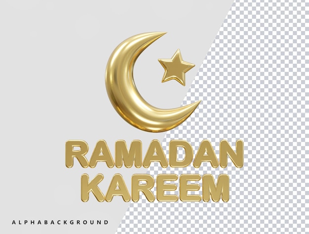 A poster for ramadan kareem with a crescent and star on the top.