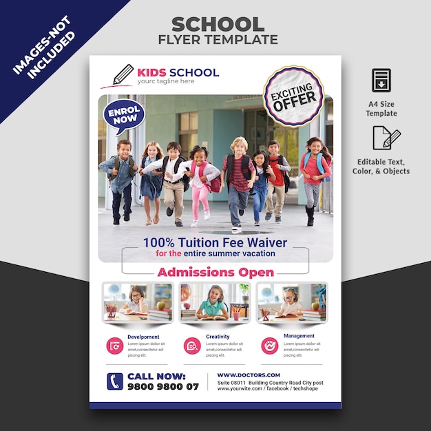 a poster for school children with a picture of a school plane