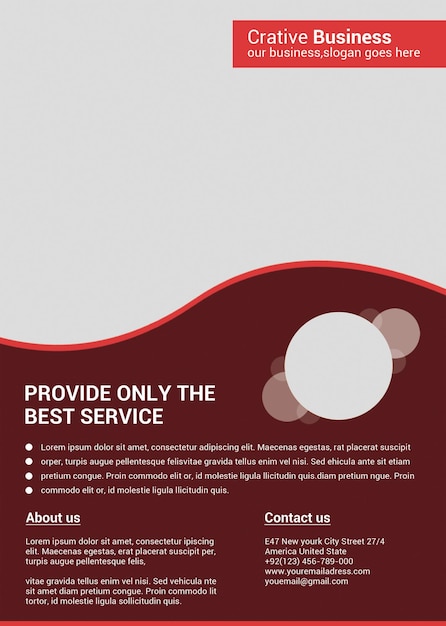 PSD a poster for the service only only only says provide only the best service