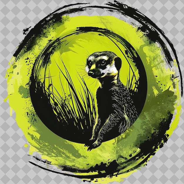 PSD a poster of a sloth with a green background with a picture of a raccoon