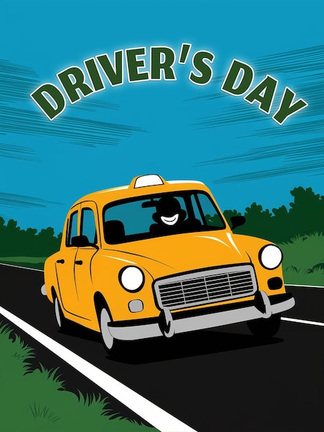 a poster for a taxi drivers day