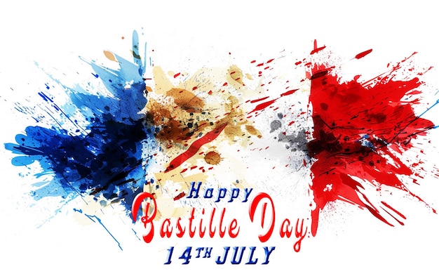 PSD a poster that bastille day