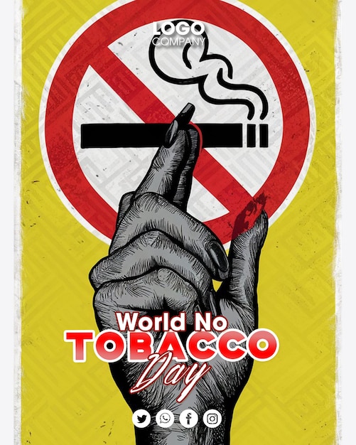 a poster that says world no tobacco day