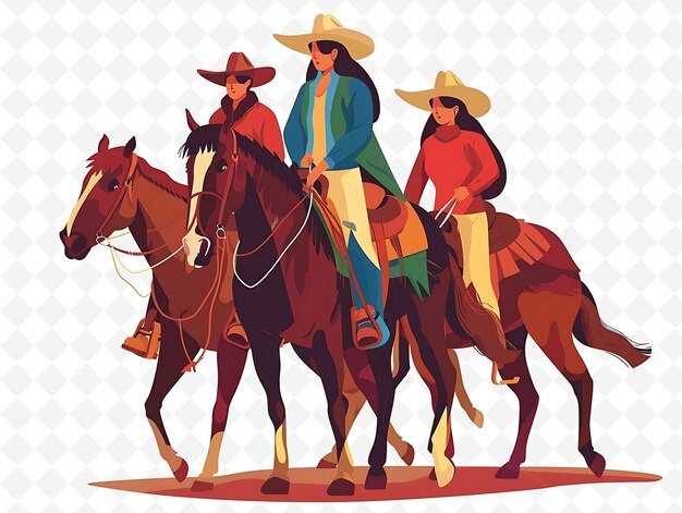 a poster of three people on horses with a man on the back and the other with the hat on