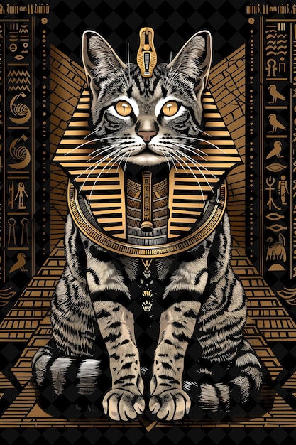 a poster of a tiger with a gold ring around its neck