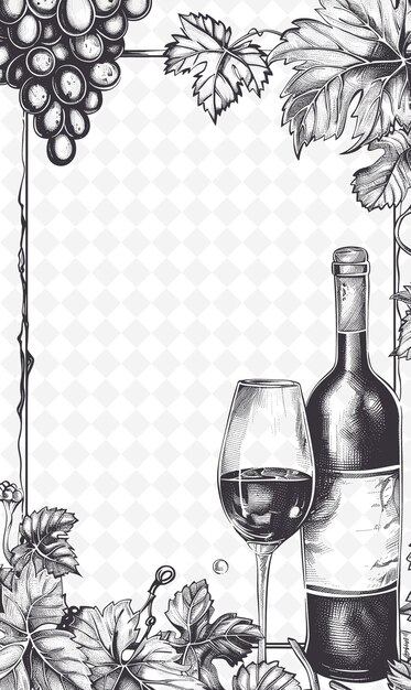 PSD a poster with a bottle of wine and a bottle of wine