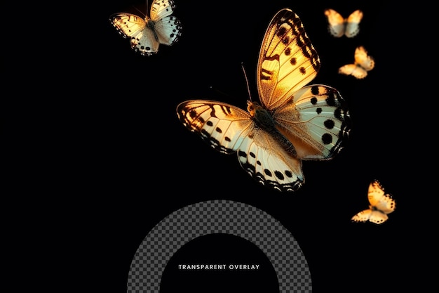 a poster with butterflies and a picture of butterflies