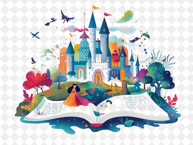 a poster with a castle and a book titled quot the castle quot