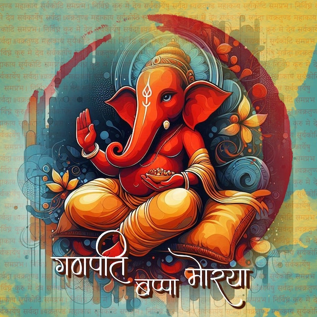 PSD a poster with an elephant on it that says quot god quot